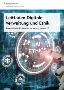 Cover Leitfaden Digitale Verwaltung und Ethik