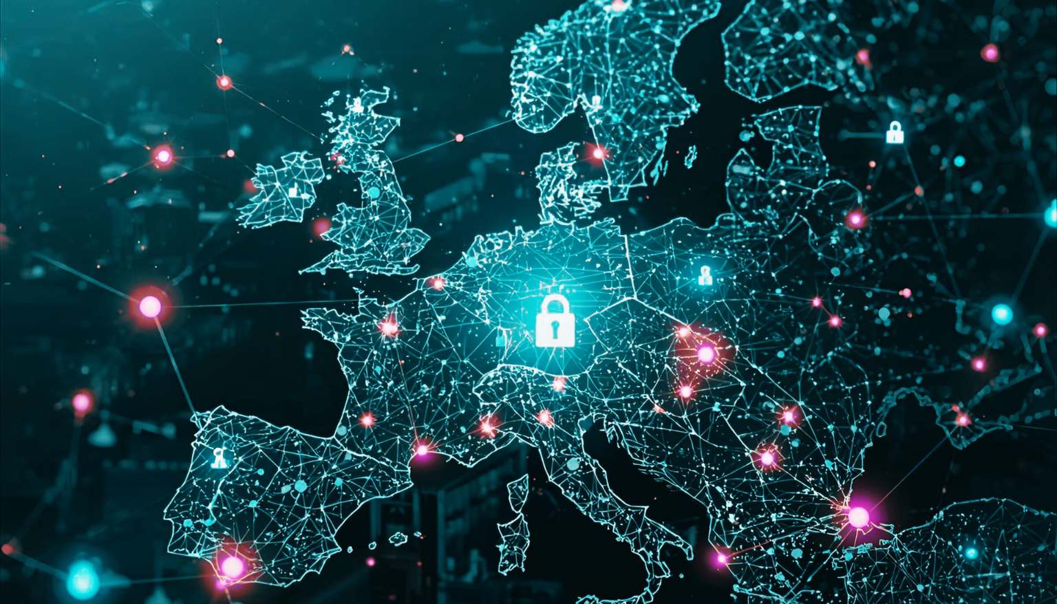 Illustration zur europäischen Datenunion, KI-generiert