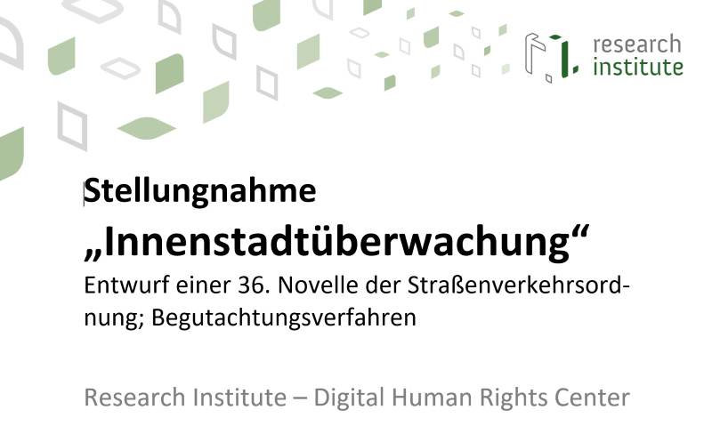 Titelseite der Stellungnahme